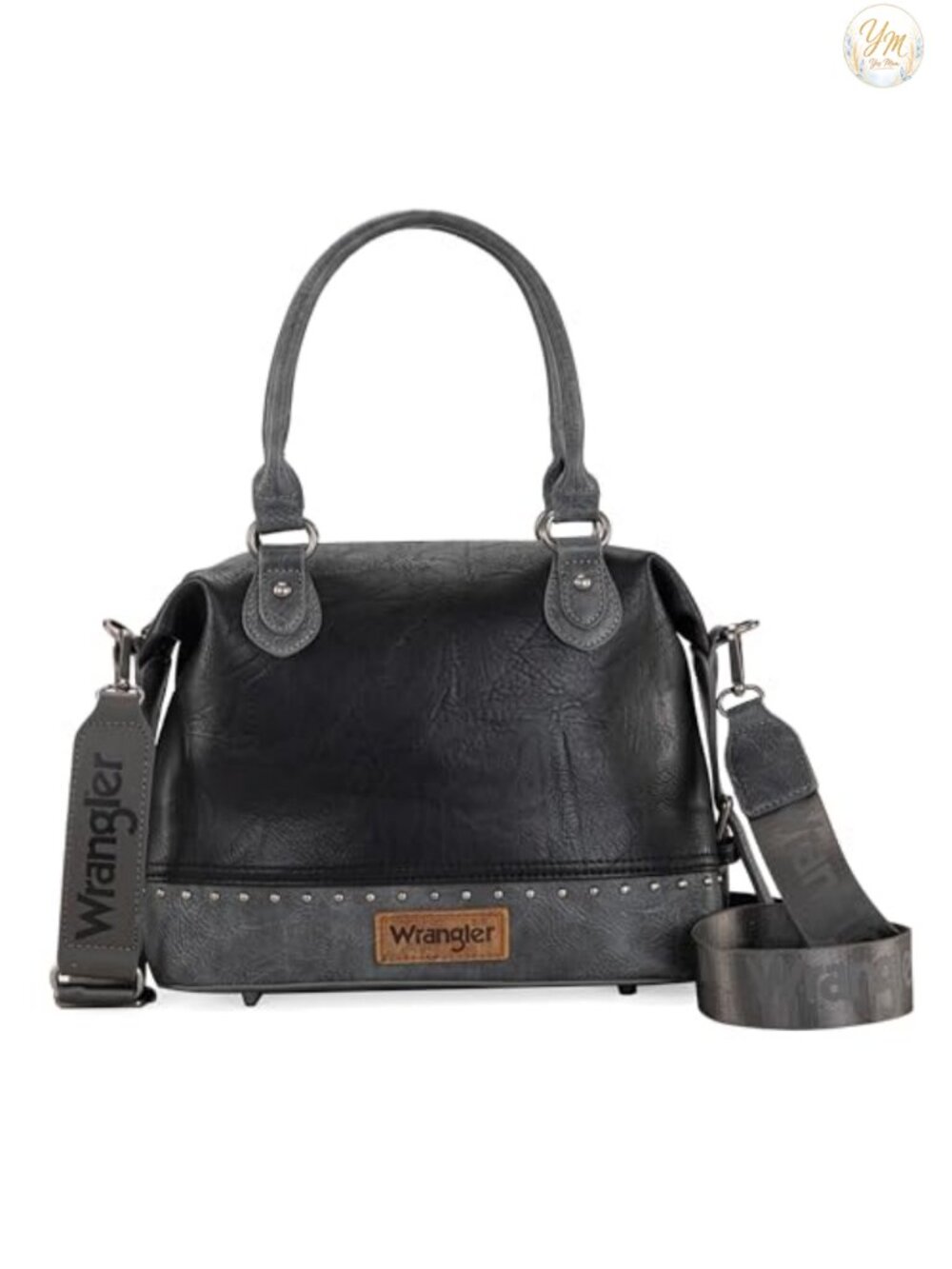 Faux Leather Doctor Barrel Top Handle Satchel Shoulder Bag Women Western